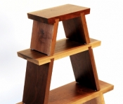 JW104 JESSICA WICKHAM NESTING STOOLS STACKED WALNUT