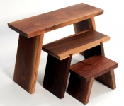 JW104 JESSICA WICKHAM NESTING STOOLS WALNUT