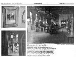 Berkshire Eagle Covers Art & Industrie at the Housatonic Artwalk, NOVEMBER 2012